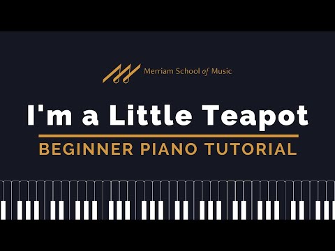 🎹I'm a Little Teapot Piano Tutorial - Nursery Rhymes - Free Sheet Music🎹