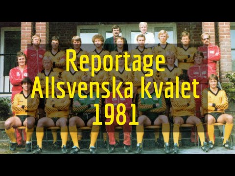 BK Häcken | Allsvenska kvalet 1981 mot Elfsborg på Gamla Ullevi | Reportage i Sportnytt