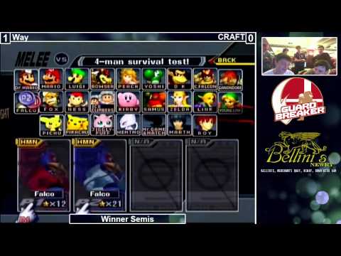 NHSSB3 - CRAFT (Blue Falco) vs Way (Red Falco) - Melee - Winners Semis