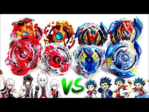 ALL VALKYRIES vs ALL SPRIGGANS   VALT vs SHU  Beyblade Burst Turbo Z Evolution Super Battle!