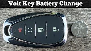 How To Replace CHEVY VOLT Remote Key Fob Battery 2017 - 2019 DIY Change Replacement Key Batteries
