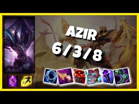 Azir Mid 11.4 Challenger Gameplay S11 (6/3/8) - KOREAN