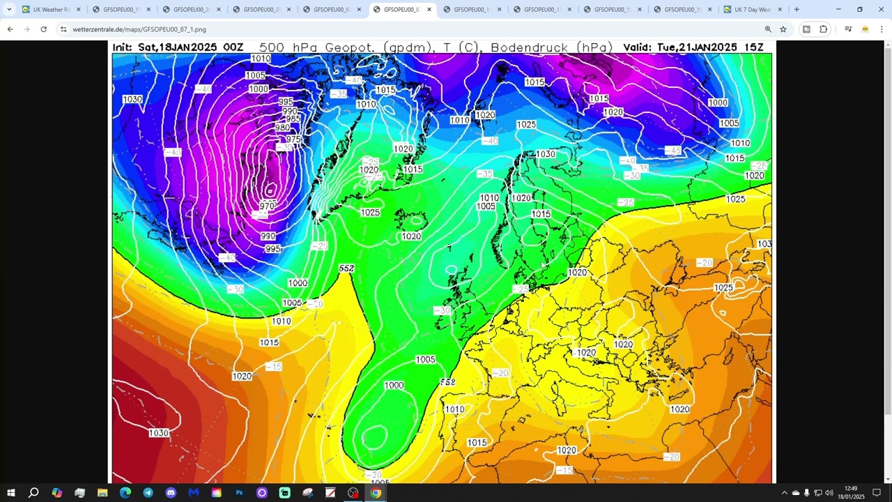 Week Ahead Weather Forecast: 18th To 26th January 2025