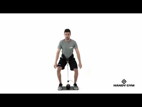 186- Squat with double pulley