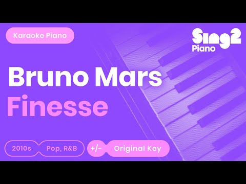 Bruno Mars - Finesse (Piano Karaoke)