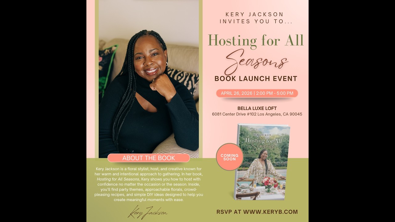 You Are Invited! My Book Launch Event for Hosting for All Seasons