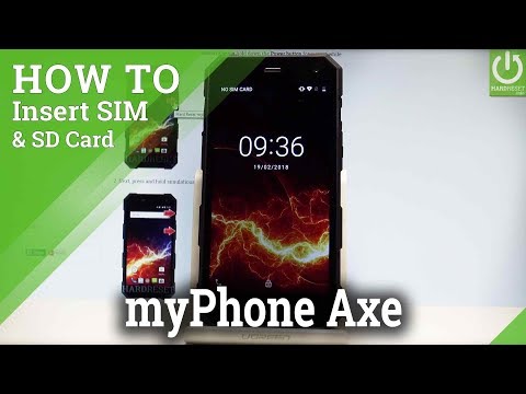 Set Up SIM and SD Card in myPhone Hammer Axe - Insert SIM & SD