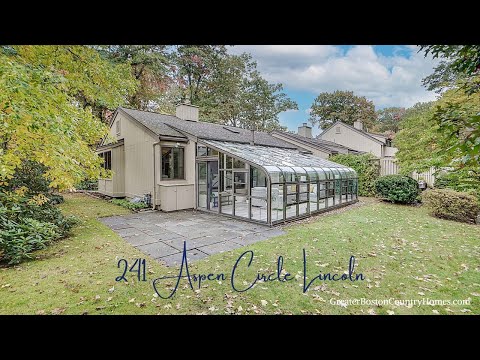 Lincoln MA Home for Sale: 241 Aspen Circle