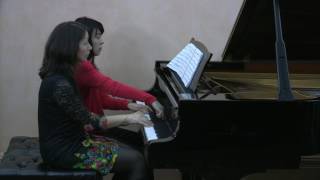 Johann Sebastian Bach / Eleonor Bindman & Jenny Lin - Brandenburgs Concert 6 in Bes video