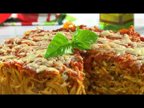 Baked Spaghetti Cake