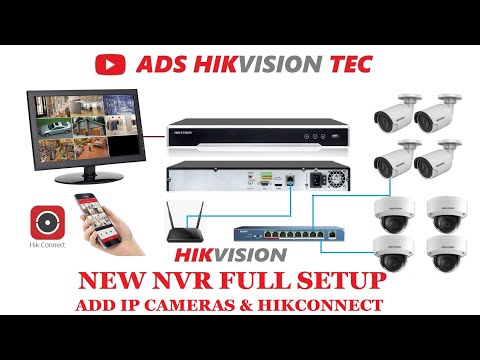 Hikvision new NVR configuration step by step. Add ip cameras to nvr, camera osd, hikconnect setup.
