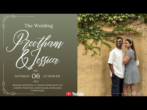 PREETHAM AND JESSICA || WEDDING CEREMONY || LIVE STREAMING || 06 DEC 2025