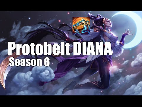 Diana Mid Hextech Protobelt OP - 10/2/6 KDA - Patch 6.10