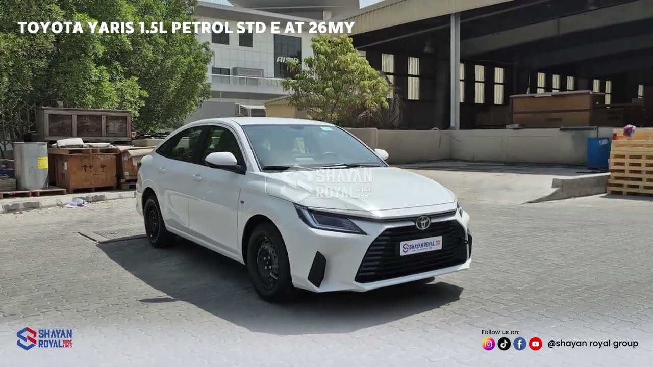 تويوتا يارس LHD 1.5L PETROL SEDAN E AT 2026MY (ONLY EXPORT) video