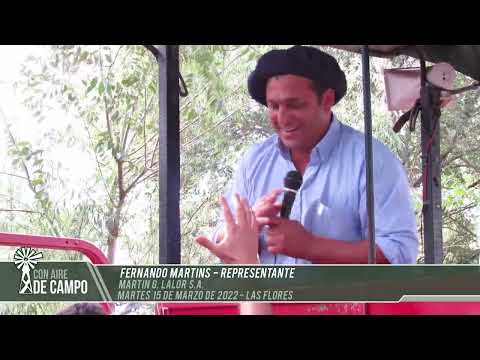 Fernando Martins - remate 3° aniversario de Martín G. Lalor - Mart. 15 de marzo de 2022 - Las Flores