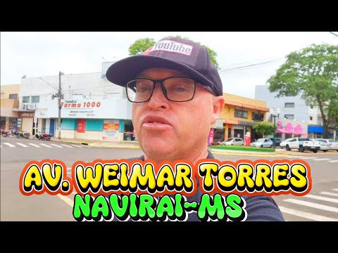 Avenida Weimar Gonçalves Torres A Principal Avenida Do Comércio De Navirai No Mato Grosso Do Sul