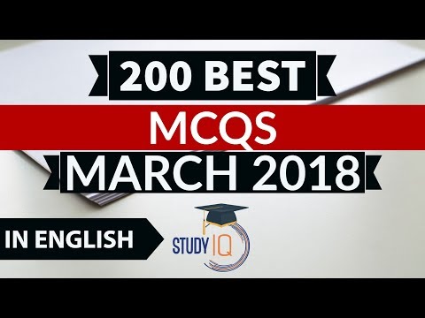 200 Best current affairs March 2018 in English - IBPS PO/SSC CGL/UPSC/PCS/KVS/IAS/RBI Grade B 2018