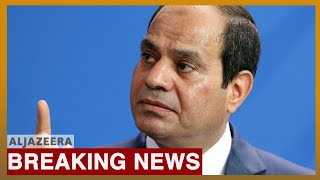 Protesters in central Cairo denounced Egypts president Abdel Fattah el Sisi