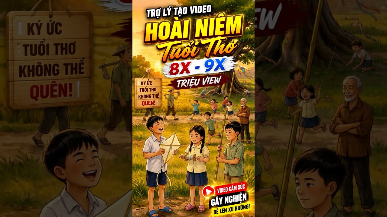 Trợ Lý Tạo Video Hoài Niệm Tuổi Thơ 8x9x