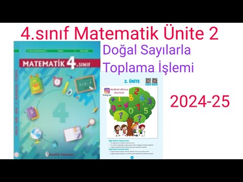 Matematik ilkokul 4.sınıf 2.Ünite Doğal Sayılarla Toplama İşlemi Pasifik anlatım ve cevaplar 2024-25