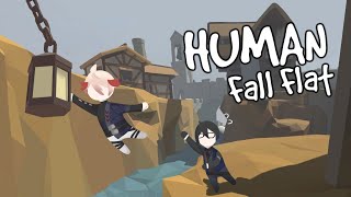 開始「え？」 - 【Human Fall Flat】いまからぁｈへぁあふにゃｈｎにへぁここをこうりゃｈぁしまぁすwwwww W/四季凪アキラ【セラフ・ダズルガーデン/にじさんじ】