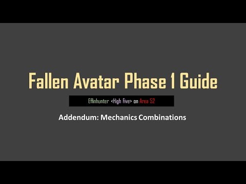 Fallen Avatar Phase 1 Guide (Addendum)