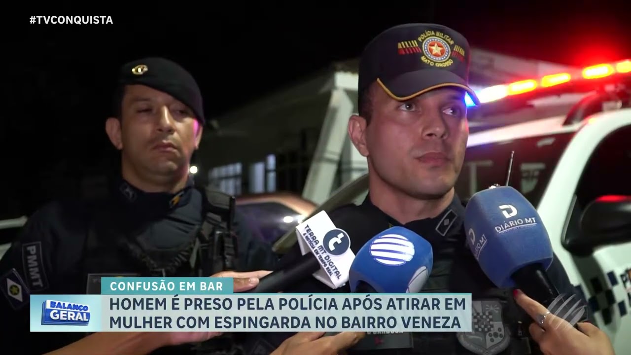 Suspeito de atirar em mulher no Bairro Veneza é preso pela polícia em Lucas do Rio Verde