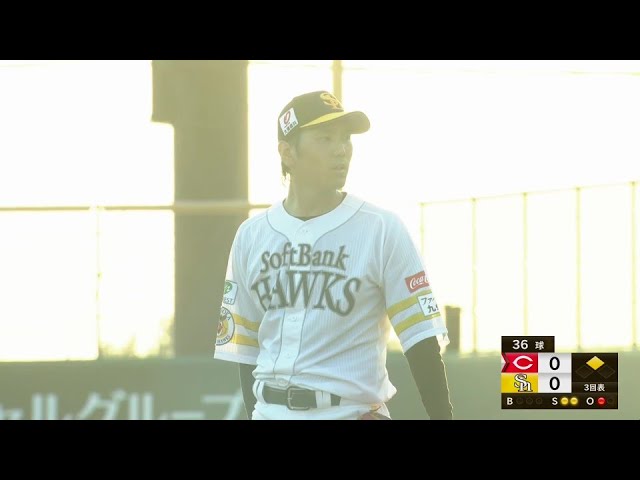 【ファーム】ホークス・石川柊太 3イニングで5奪三振無失点の好投を見せる!!  2024年8月2日 福岡ソフトバンクホークス 対 広島東洋カープ