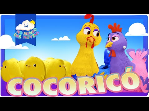 Galinha Carijó e o Galo Cocoricó🐓| Desenho Infantil e Música Animada | No Mundo Das Nuvens