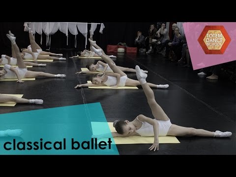Classical dance lesson 1st grade children - teacher Olga Drozdova ▶9:38