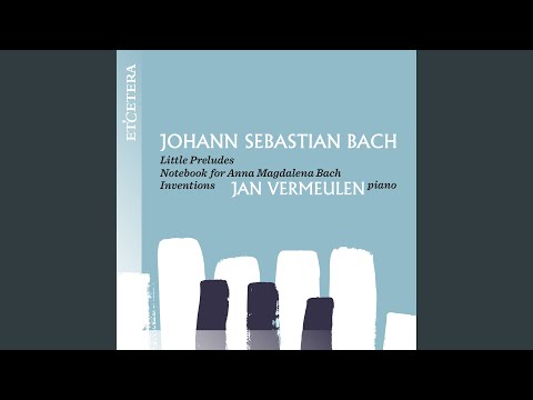 Notebook for Anna Magdalena Bach: Menuet BWV Anh. 116 in G Major