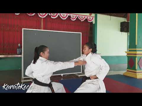 Basic Kihon Shuto Uke, Mae Ashi Geri Chudan, Gedan Barai Nukite & Bunkai [KarateKece]
