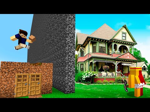 Trolei meu AMIGO com a CASA REALISTA na Batalha de Construção do minecraft!