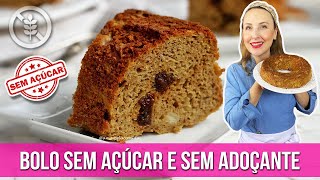 BOLO SEM AÇÚCAR SEM ADOÇANTE DE MAÇÃ COM BANANA SEM TRIGO SEM LEITE