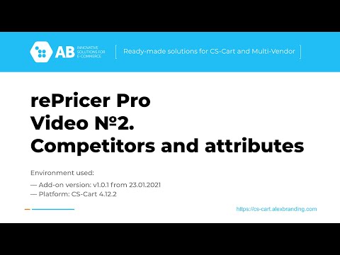 CS-Cart Add-on rePricer Pro - configuration for parsing of competitors pages - video 2