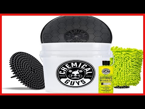 Chemical Guys Ultimate Scratch-Free Detailing Bucket And Accessories Car Wash Kit