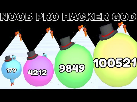 NOOB VS PRO VS HACKER VS GOD   in Big Head Run