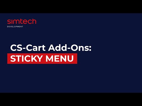 CS-Cart add-ons: Sticky menu