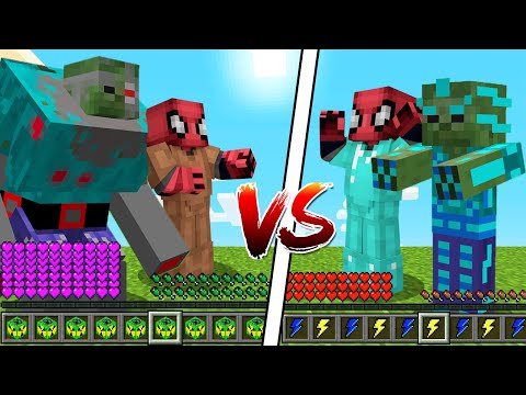 FAKİR ZOMBİ VS ZENGİN ZOMBİ (999 ZÜMRÜT KAZANAN!) - Minecraft