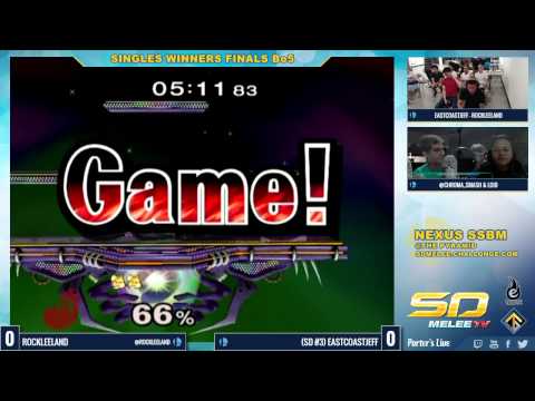 Nexus - RockLeeland (IC) vs EastCoastJeff (Fox) - SSBM Winners Finals - Melee