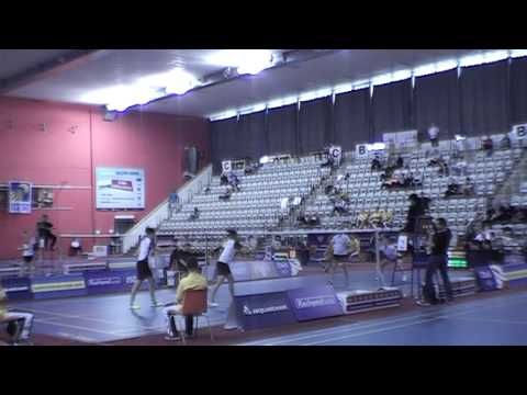 MMČR badminton 2014 WD Rachel HONDERICH Li MICHELLE - Amanda MADSEN Isabella NIELSEN game 2