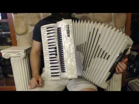 5478 - White Pearl Morelli Piano Accordion LM 41 120 $799