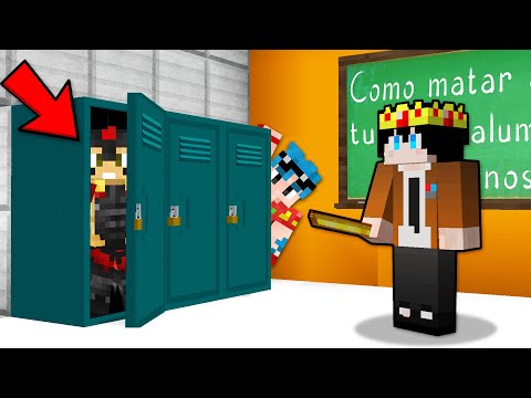 I'M HIDING FROM TEACHER TROLL 😂 HIDING PLACE INSIDE A CLOSET AT SCHOOL 📝🎒 MINECRAFT