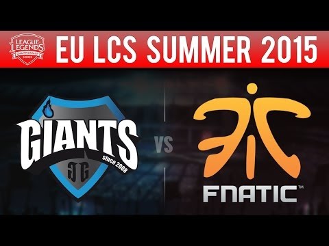 GIA vs FNC - League Of Legends - EU LCS 2015 Summer W6D1