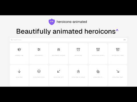 heroicons-animated video preview
