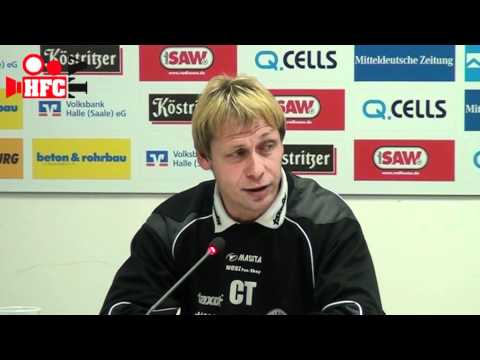 Pressekonferenz 28.ST RL Nord Hallescher FC-1.FC Magdeburg