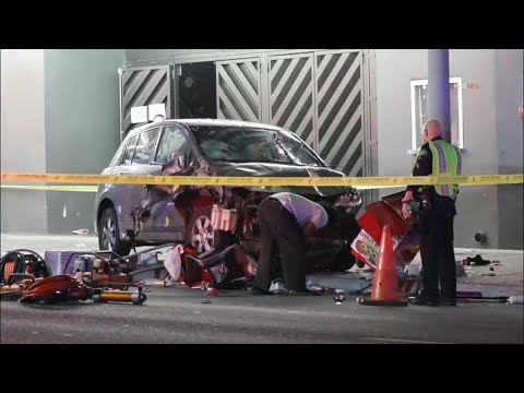 At least 30 people hurt after driver plows into crowd in LA