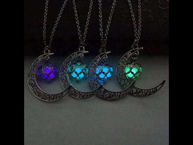Vídeo relacionado con zxcs Collar de Piedra Fluorescente Luminosa Que Brilla Intensamente en la Oscuridad - Colgante en Forma de Bala