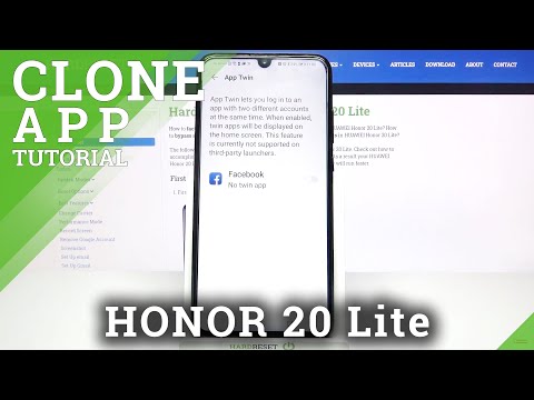 How to Clone Apps in Honor 20 Lite?