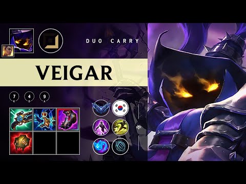 Veigar Carry vs Caitlyn - KR Diamond Patch 25.22